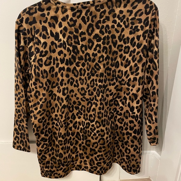 Jones New York Leopard Print Top - Picture 3 of 7